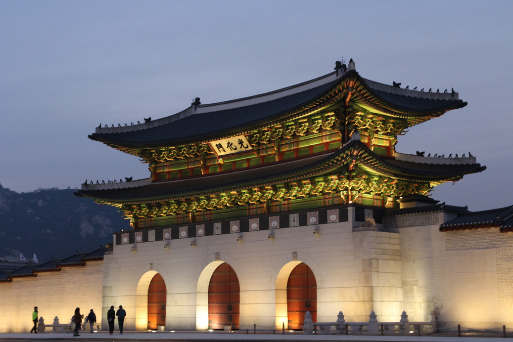 Gwanghwamun Castle in Korea